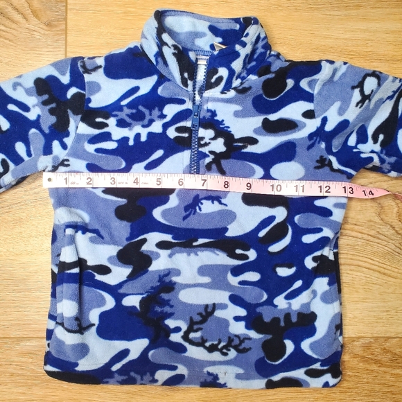 30) KID CONNECTION Blue Camo / Camouflage Pullover Jacket Sz. 3T - Picture 3 of 6